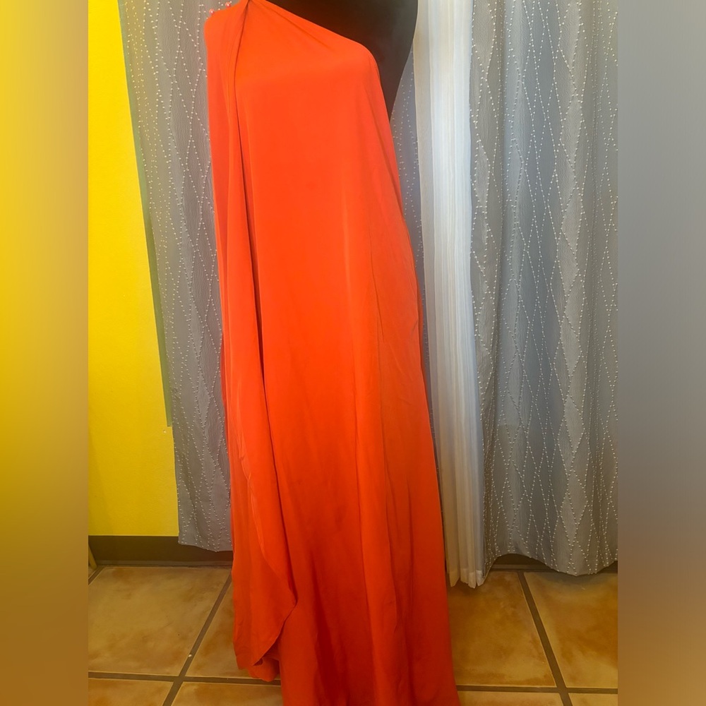 Orange goddess looking maxi dress